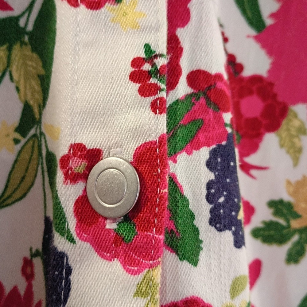 Vintage‎ City Blues By Koret Flower Floral Pattern Jacket Women's Size Large EUC - Picture 9 of 9